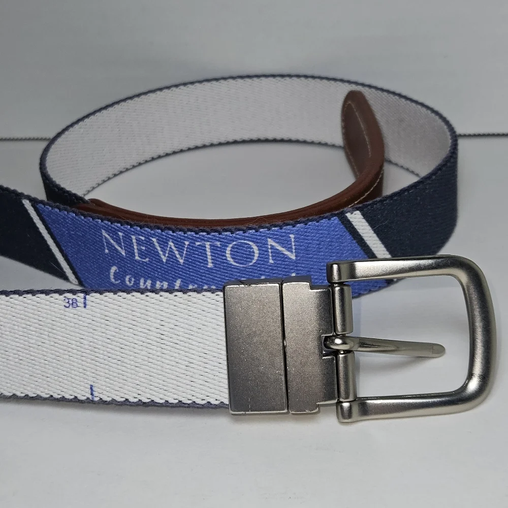 Newton Country Club Mens Golf Belt by Doc Murphy Sz 40 Adjustable Leather - Picture 6 of 7